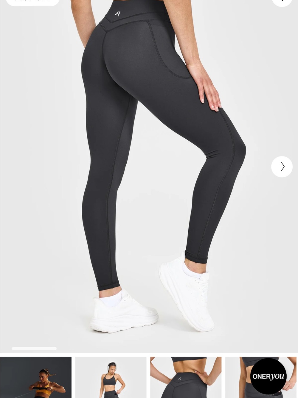 Oner Active High-Waist Black Pocket Leggings